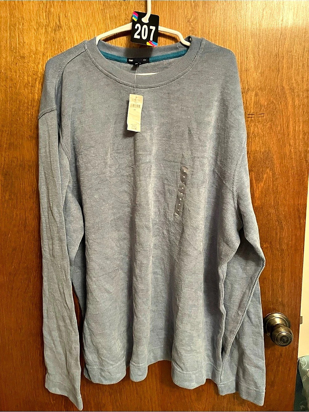 Gap Textured Crewneck Sweater Gray XXL